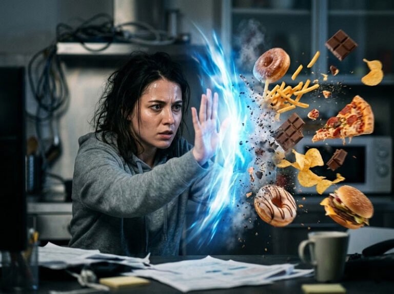 Il momento preciso in cui il cervello trasforma lo stress in voglia di cibo (e come bloccarlo)