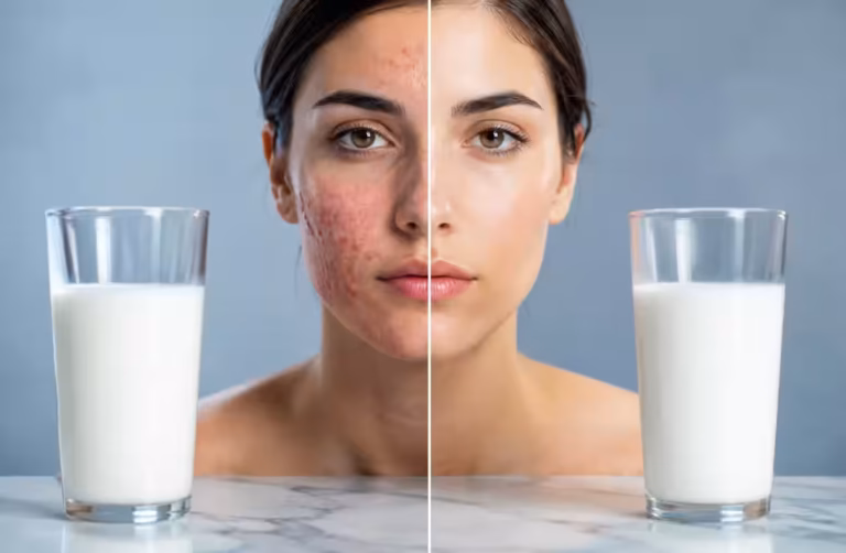 Perché il Latte Scremato Fa Peggio all’Acne del Latte Intero (e Nessuno lo Dice)