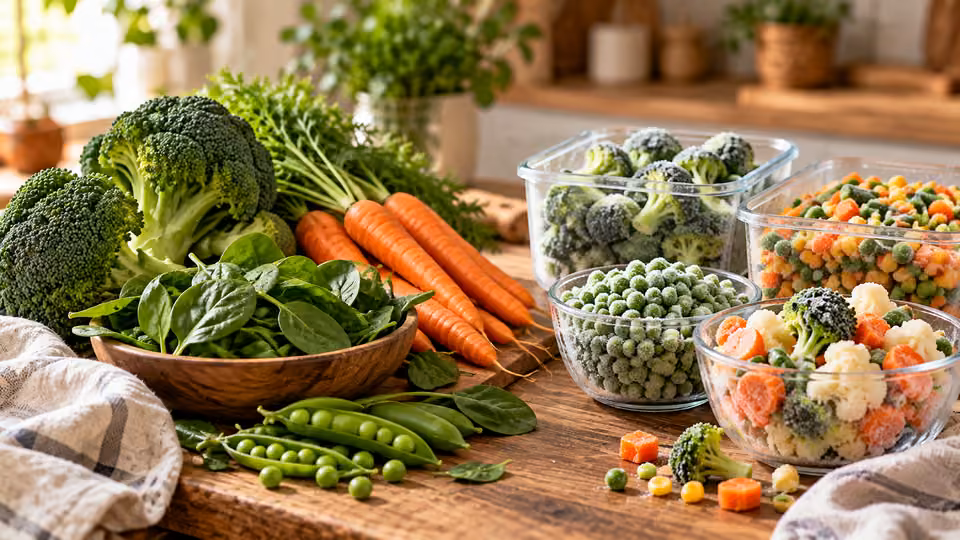 Verdure surgelate o fresche: quali conservano davvero più vitamine?